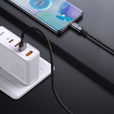 Baseus CATS000201 Explorer Series Fast Charging Datový USB - USB-C 100W, 1m