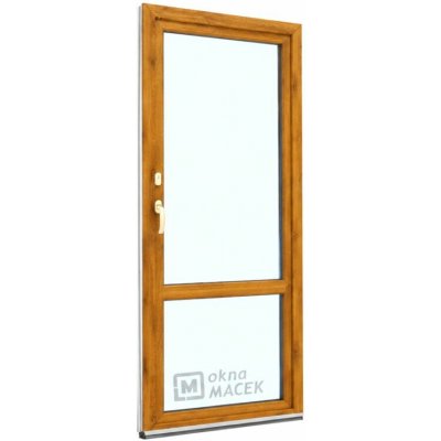 Kömmerling balkonové dveře 70 AD OS s příčkou pravé winchester/bílá 80 x 230 cm oboustranná klika + FAB + hliníkový práh – Hledejceny.cz