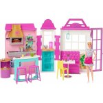 Mattel Barbie herní set restaurace s panenkou – Zboží Mobilmania