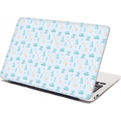 Sablio Samolepka na notebook Dětské tanky - 38x26 cm – Sleviste.cz