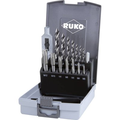 RUKO 259004RO ULTIMATECUT ruční závitník 15dílná metrický M3 - M12 DIN 352, DIN 338 HSS 1 sada – Hledejceny.cz