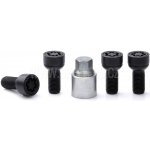 Pojistné bezpečnostní šrouby M14x1,5x27 kulová R14, klíč 17, STARLOCK ZAM/E BLK, SICUSTAR BVN527R14, Mercedes, černé – Sleviste.cz