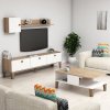Obývací stěna Hanah Home Living Room Furniture Set Sumer 1 Oak White