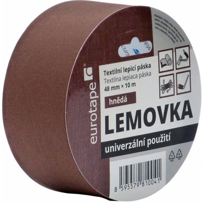Europack Lemovka lemovací páska na koberce 5 cm x 10 m hnědá – Zbozi.Blesk.cz