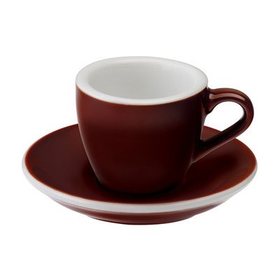 Loveramics Egg Espresso Cup and Saucer Brown 80 ml – Hledejceny.cz