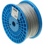 Ocelové lanko s PVC potahem 6x7 pozink 2/3 mm, role 200 m – Zboží Mobilmania