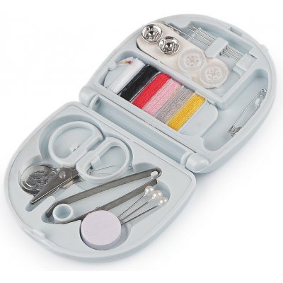 Cestovní šitíčko v plastové krabičce Varianta: 3 modrá světlá, Balení: 1 ks – Zboží Dáma