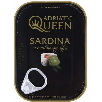 Adriatic Queen Sardinky v olivovém oleji 105 g – Zboží Dáma