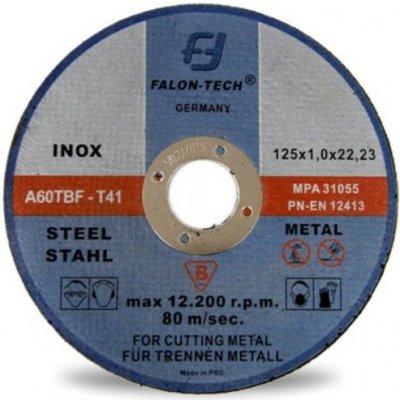 Falon-Tech Řezný kotouč na kov 125 × 1 mm – sada 10 ks | ONDRAGON – Hledejceny.cz