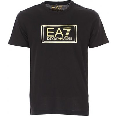 Emporio Armani EA7 luxusní pánské tričko t-shirt GOLD – Zboží Mobilmania