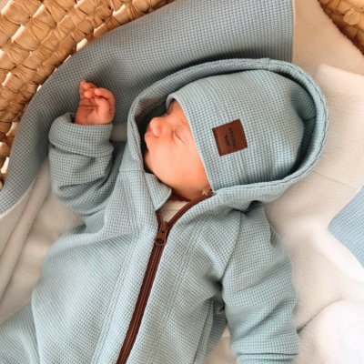 Overal na zip vaflový modrý – Zbozi.Blesk.cz