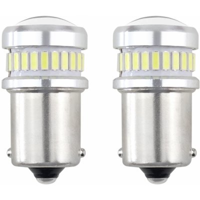 CANBUS 3014 LED žárovky 24 x SMD + 3030 6 x SMD 1156 (R5W, R10W) P21 Bílá, 12 V / 24 V. | Zboží Auto