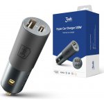 Adapter CL 3mk Hyper Car 100W, 1x USB + 1x USB-C (PD) – Zboží Živě