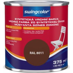 Swingcolor Barevný email 0,375 l oříškově hnědý polomatný