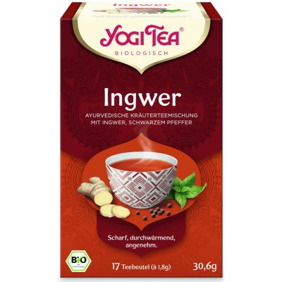 Yogi Tea BIO čaj Ginger zázvorový 17 x 1,8 g – Zbozi.Blesk.cz