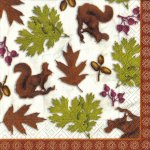 Ubrousky 33 x33 cm VEVERKY – Sleviste.cz