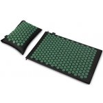 Spokey AKUMAT Akupresurní masážní podložka s polštářem 66 x 42 cm zelená – Zboží Dáma