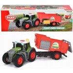 Dickie Traktor s přívěsem Toys Fendt Farm Trailer 26 cm – Hledejceny.cz