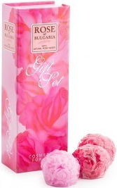 Rose of Bulgaria růžové mýdlo 3x 30 g dárková sada