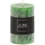 Světle zelená válcová svíčka - Ø 5*8 cm / 18h - J-Line by Jolipa – Hledejceny.cz