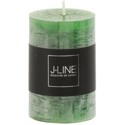 Světle zelená válcová svíčka - Ø 5*8 cm / 18h - J-Line by Jolipa – Hledejceny.cz