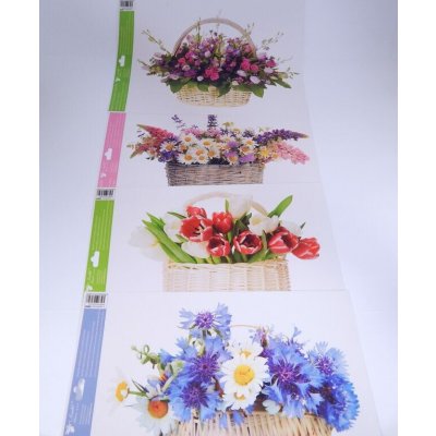 Okenní fólie květiny v košíku 42x30 cm /6868 – Hledejceny.cz