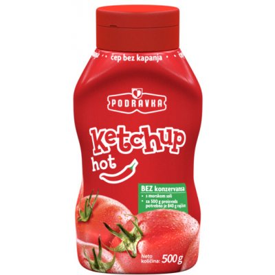 Podravka Kečup ostrý 500 g – Zboží Mobilmania