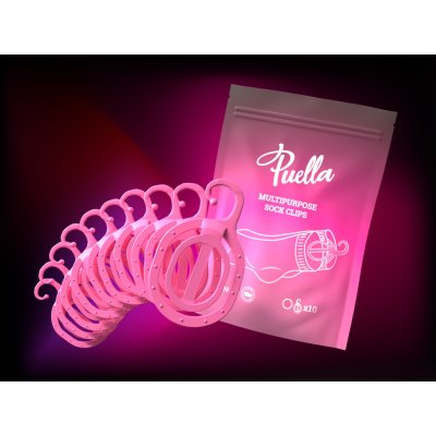 Puella Multifunkční párovače ponožek, růžové 10 ks – Sleviste.cz