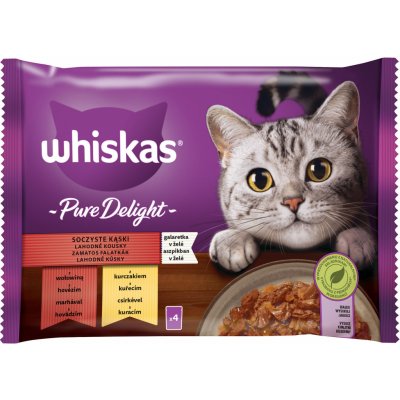 Whiskas Pure Delight klas.výběr v želé 4 x 85 g – Hledejceny.cz