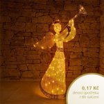 DecoLED DecoLED Světelný anděl 122cm teple bílá – Zboží Dáma