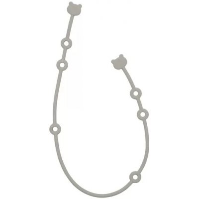 KikkaBoo držák na šidítko platinum silicone sand – Sleviste.cz