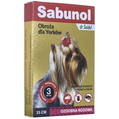 Sabunol Obojek pro psy proti blechám a klíšťatům Yorks 35 cm – Zboží Dáma