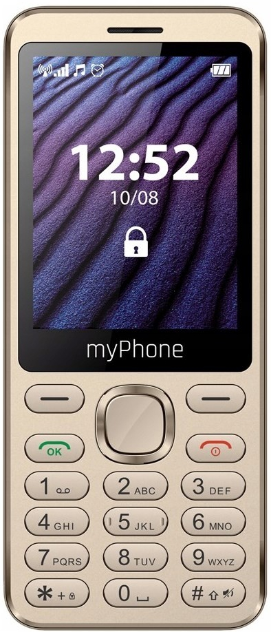 Téléphone myPhone Maestro 2, Design Ultra Slim avec Interface Simplifié -  Noir - Français