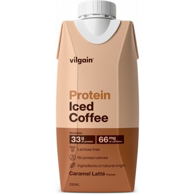 Vilgain Protein Iced Coffee karamelové latté 330 ml – Hledejceny.cz