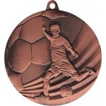 Designová kovová medaile Fotbal Bronz 5 cm – Zboží Mobilmania