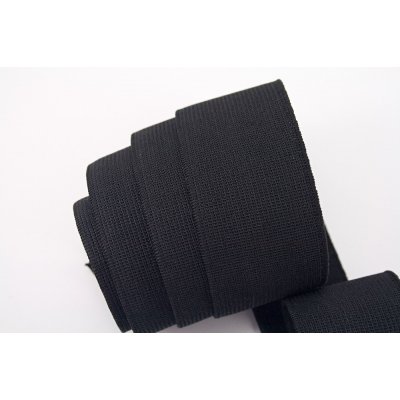 Prádlová pruženka - tkaná pevnější - černá - šířka 6 cm