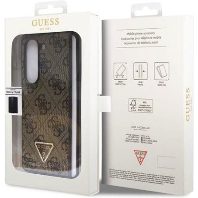 Pouzdro Guess Leather Triangle Case Galaxy Z Fold 5, Brown