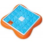 Nina Ottosson Pamlskový hlavolam pro psy Challenge Slider 37,5 x 37,5 x 5 cm Obtížnost 3, oranžovo-modrý – Zboží Dáma