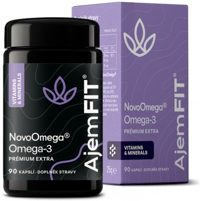AjemFIT Omega-3 Premium Extra NovoOmega 90 kapslí – Hledejceny.cz