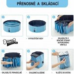 Surtep Animals Bazén pro psa skládací modrý 60 x 20 cm – Hledejceny.cz