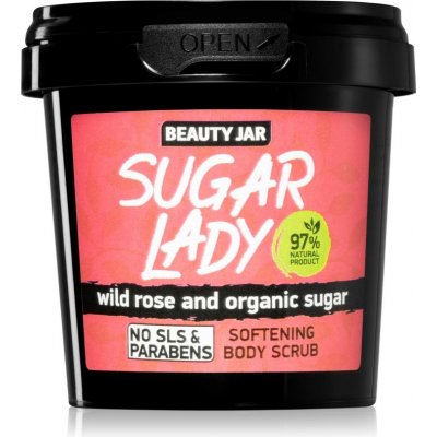 Beauty Jar Sugar Lady tělový peeling s vůní malin 180 g