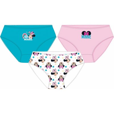 Minnie Mouse licence dívčí kalhotky Minnie Mouse 52339866, růžová/ tyrkysová/ bílá : – Zboží Mobilmania