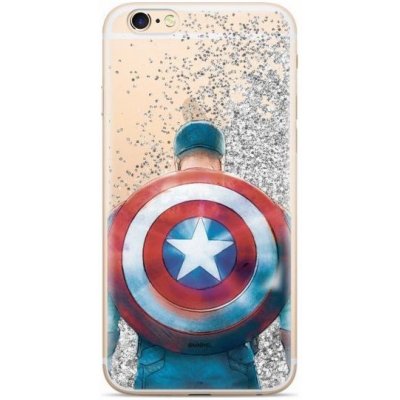 Pouzdro Erti Case Liquid Glitter Marvel Captain America 002 Xiaomi Redmi 7 Standard – Zboží Mobilmania