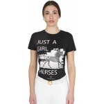 Equestro Triko Horse Lover dámské černé – Zboží Dáma