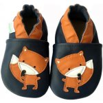 Hopi Hop kožené capáčky barefoot Lišáček modré – Zboží Dáma