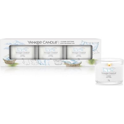 Yankee Candle Clean Cotton 3 x 37 g – Zbozi.Blesk.cz