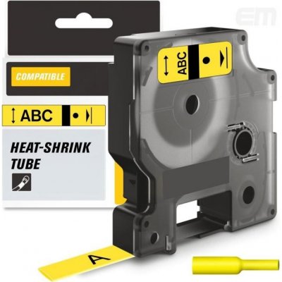 Páska AltPrint [Dymo] Rhino bužírky 12mm (18056) žlutá, 1,5m – Zboží Živě