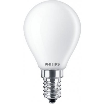 Philips klasik, 4,3W, E14, teplá bílá