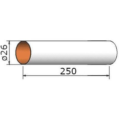 Klima Papírová trubka 26x250mm – Zbozi.Blesk.cz