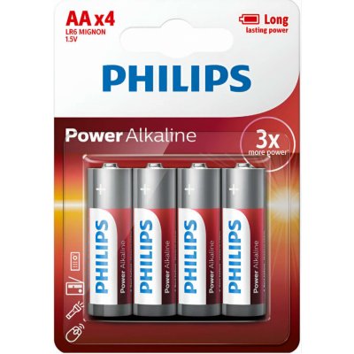 Philips PowerLife AA 4ks LR6P4B/10 – Zboží Mobilmania